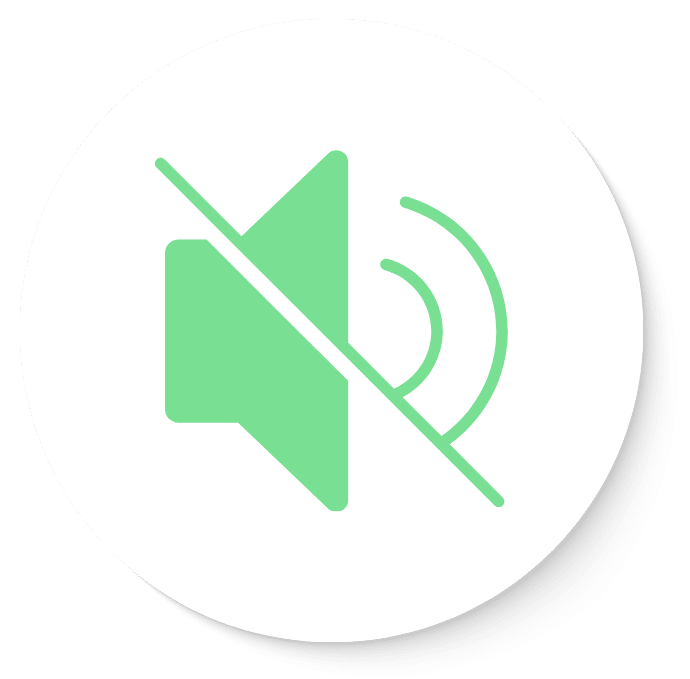 son coupé sans son inaudible