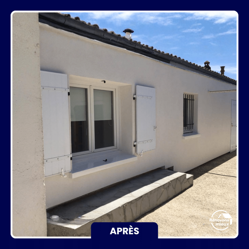 Rochefort maison plain pied ITE rénovation après