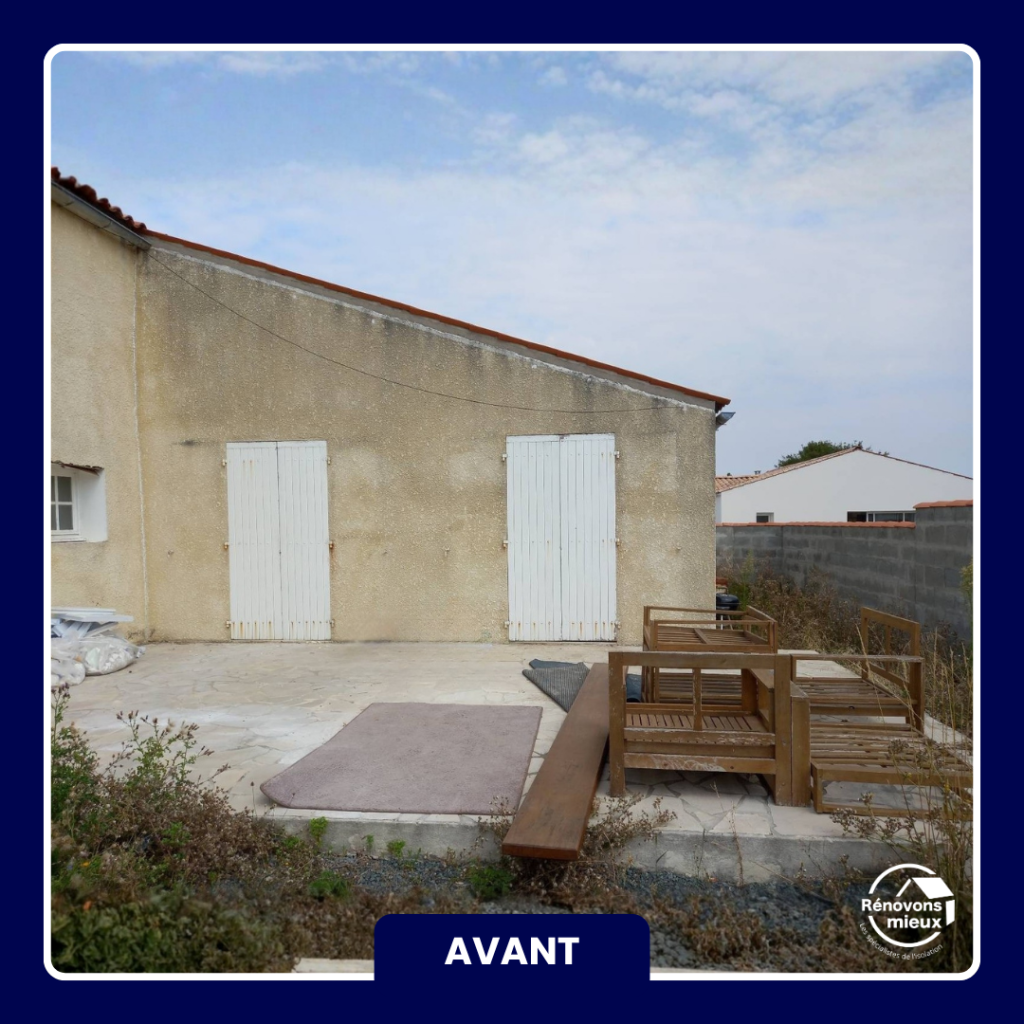 Maison à étage Sainte Soulle rénovation ITE avant