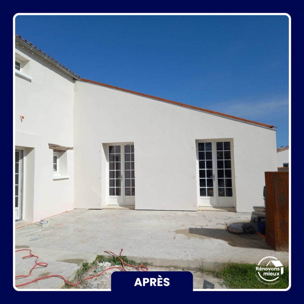 Maison à étage Sainte Soulle rénovation ITE après